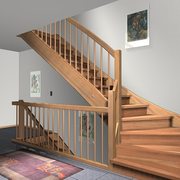 Деревянные лестницы в Хмельницком. Проект,  изготовление,  установка.