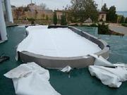 Зеленая крыша, газон на кровле, террасные мембраны