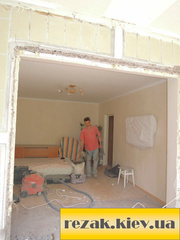 Демонтажные работы, работа швонарезчиком, алмазное сверление