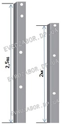 столбы под рабицу evrozabor.dp.ua