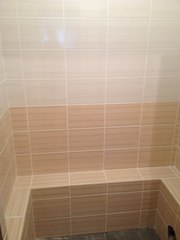 Укладка кафельной плитки.