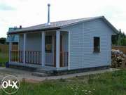 Строительство дома из сип панелей 20 м.кв.(4х5м.) 