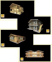 деревянные дома, бани